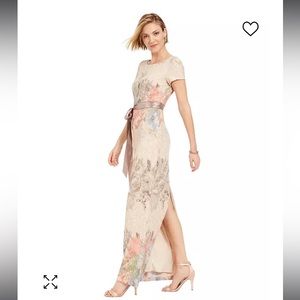 BHLDN Adrianna Papell Floral Gown